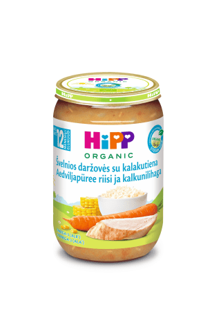 Biez. Hipp bio ar tītaru, dārzeņiem 220g