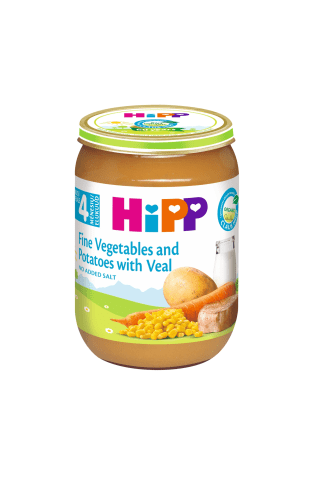 Biez. Hipp bio ar teļa gaļu, dārz. 190g