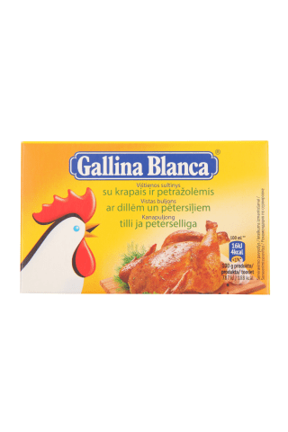 Buljons Galina Blanca vistas gaļa ar zaļumiem 8x10g