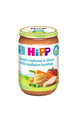 Biez. Hipp bio ar vistu,dārz.,nūd., 220g