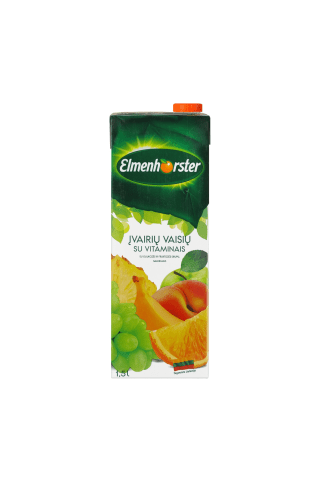 Įvairių vaisių sulčių vitaminizuotas gėrimas ELMENHORSTER, 1,5 l