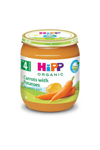 Biezenis Hipp Bio ar burkāniem, kartupeļiem, no 4mēn., 125g