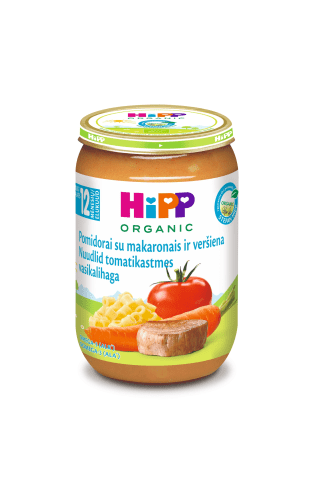 Biezteļa/nūdeļu/tomātu hipp 12mēn.220g