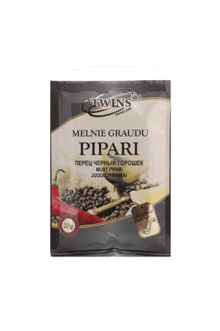 Melnie pipari Twins graudos 20g