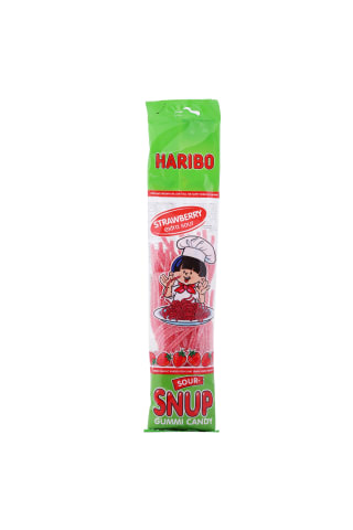 Želejkonfektes Haribo Soursnoup ar zemeņu garšu 200g