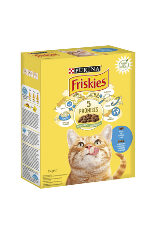 Kaķu barība Friskies laša/tunču/dārzeņu 1kg