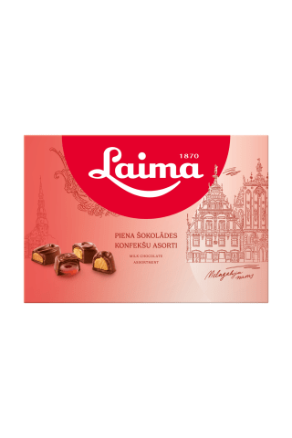 Piena šokolādes konfektes Laima Rigert asorti 215g