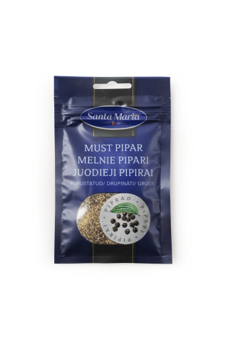 Melnie pipari Santa Maria drupināti 18g