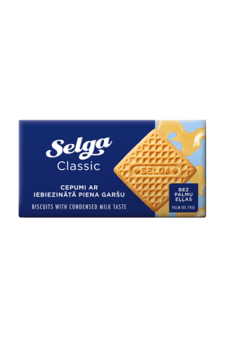 Cepumi Selga ar iebiezinātā piena garšu 180g