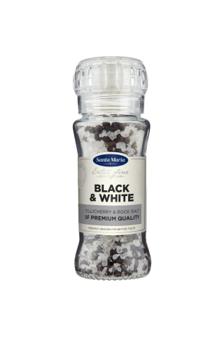 Garšvielas Santa Maria Black&White akmens sāls un pipari 110g