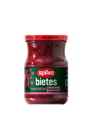Marinētas bietes Spilva kubiņos 570g