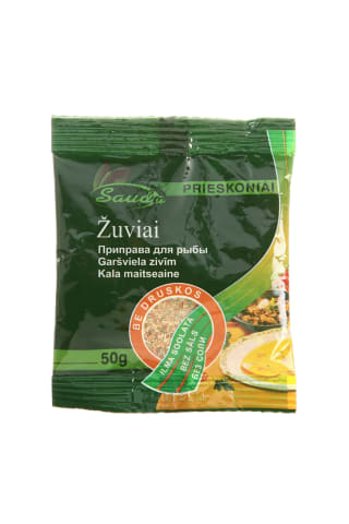 Prieskoniai žuviai be druskos SAUDA, 50 g