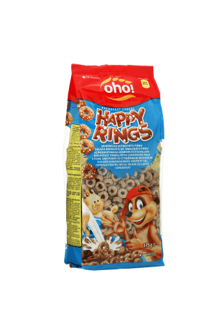 Javainiai su sutirštintu pienu OHO HAPPY RINGS, 175 g