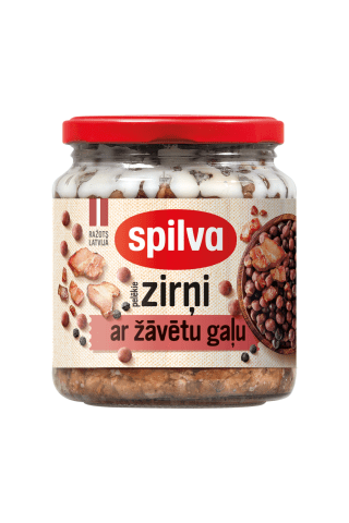 Pelēkie zirņi Spilva ar žāvētu gaļu 570g