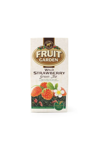 Zaļā tēja Fruit Garden ar zemeņu garšu 80g