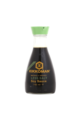 Sojų padažas su sumažintu druskos kiekiu KIKKOMAN, 150 ml