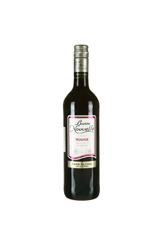 Raudonas pusiau sausas nealkoholinis vynas BONNE NOUVELLE, 0,75 l