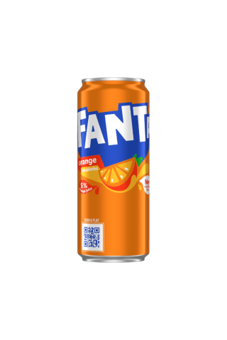 Gazuotas apelsinų skonio gaivusis gėrimas FANTA, 0,33 l