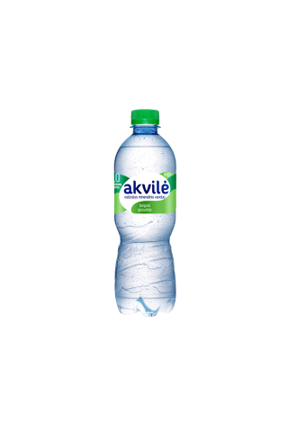 Lengvai gazuotas natūralus mineralinis vanduo AKVILĖ, 0,5 l