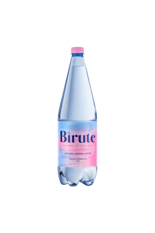 Gazuotas natūralus mineralinis vanduo BIRUTĖ, 1,5 l