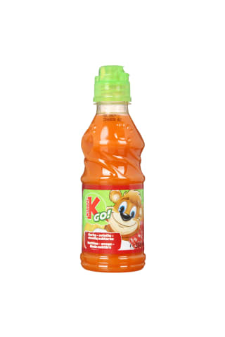 Morkų ir aviečių ir obuolių nektaras KUBUŠ GO, 0,3 l