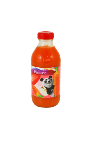 Nektārs burkānu - ābolu - zemeņu Fruitland 0.33l