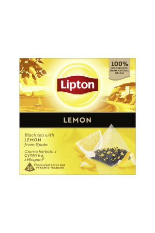 Melnā tēja Lipton citronu 20x1,7g