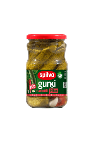 Marinēti gurķi Spilva asie 6-9cm 670g