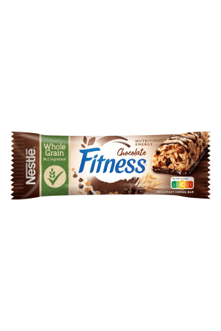 Brokastu pārslu batoniņš Nestle Fitness ar šokolādi, vitamīniem un minerālvielām 23,5g