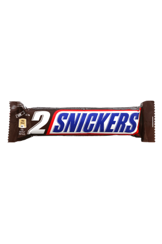 Šokoladinis batonėlis SNICKERS, 2 vnt. x 37,5 g, 75 g