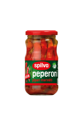 Peperoni marinēti pipari Spilva sarkanie asie 330g