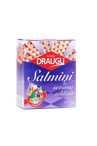 Salmiņi Draugu ar sezama sēklām 150g