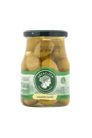 Zaļās olīvas Grekelita Haldiki 370g/200g