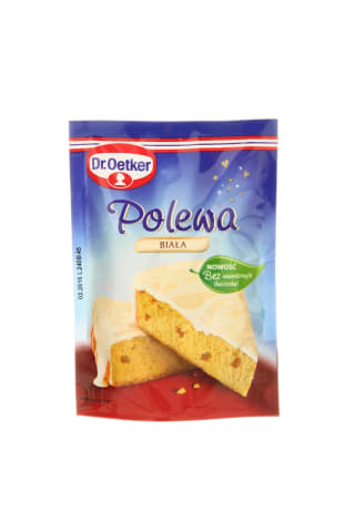 Baltojo šokolado skonio glajus 100g