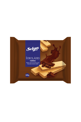 Šokoladiniai vafliai SELGA, 180 g