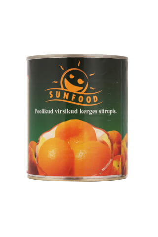 Virsikud poolikud Sunfood 820g