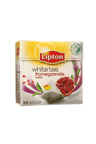 Granatų skonio baltoji arbata LIPTON, 20 pak.