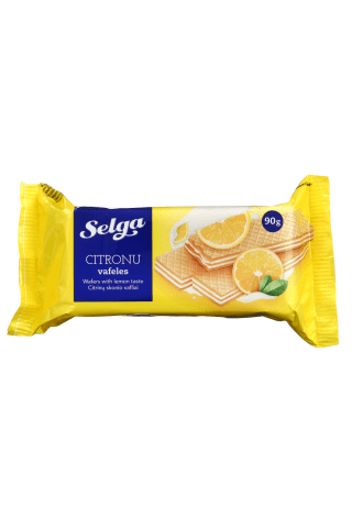 Citrinų skonio vafliai SELGA, 90 g
