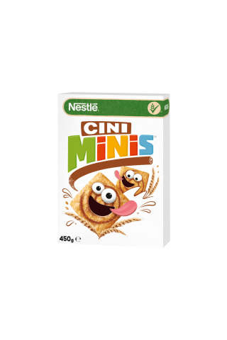 Kviečių kvadratėliai su cinamonu NESTLE CINI MINIS, 450 g