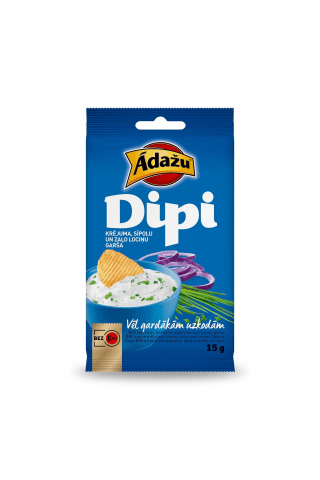 Mērcīte čipsiem Dipi ar krējuma un sīpolu garšu 15g