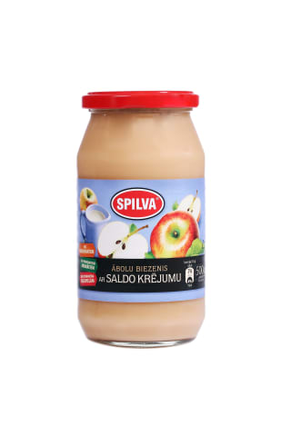 Biezenis Spilva ābolu ar saldo krējumu 500g