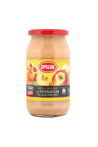 Biezenis Spilva ābolu persiku ar saldo krējumu 550g