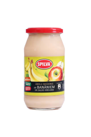 Biezenis Spilva ābolu banānu ar saldo krējumu 500g