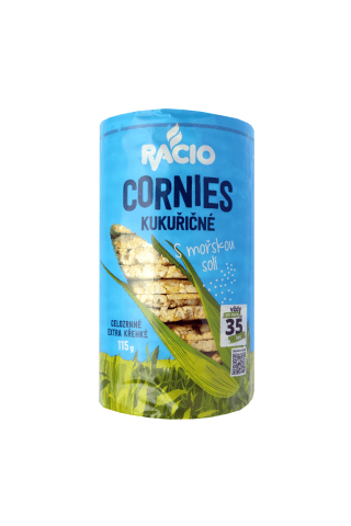 Kukurūzas galetes Racio ar jūras sāli 115g