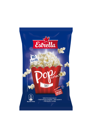 Estrella sāļais popkorns 90g