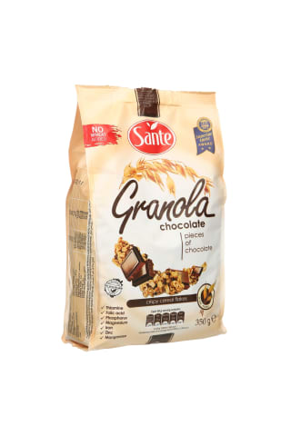 Šokoladinė granola traškūs dribsniai su šokoladu