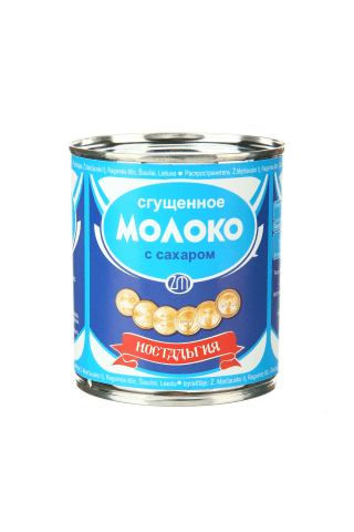 Iebiezināts piens Nostalgiya ar cukuru 397g