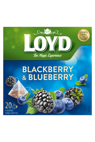 Augļu tēja Loyd kazeņu un melleņu 20x2g