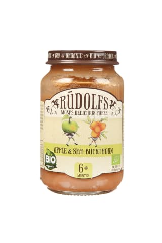 Ekologiška obuolių ir šaltalankių tyrelė RŪDOLFS,190 g