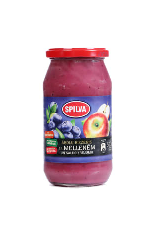 Biezenis Spilva ābolu melleņu ar saldo krējumu 500g
